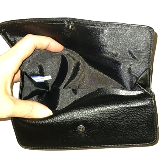 ☆NWOT☆Large SIMPLY VERA~VERA WANG Black Trifold 2 Snap Multifunctional Wallet☆ - Picture 7 of 16